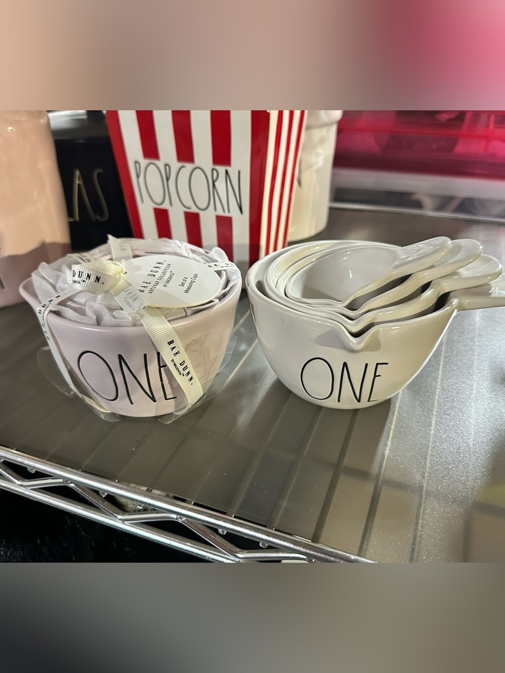 Rae Dunn Ceramic Nesting Measuring Cups - 2 sets